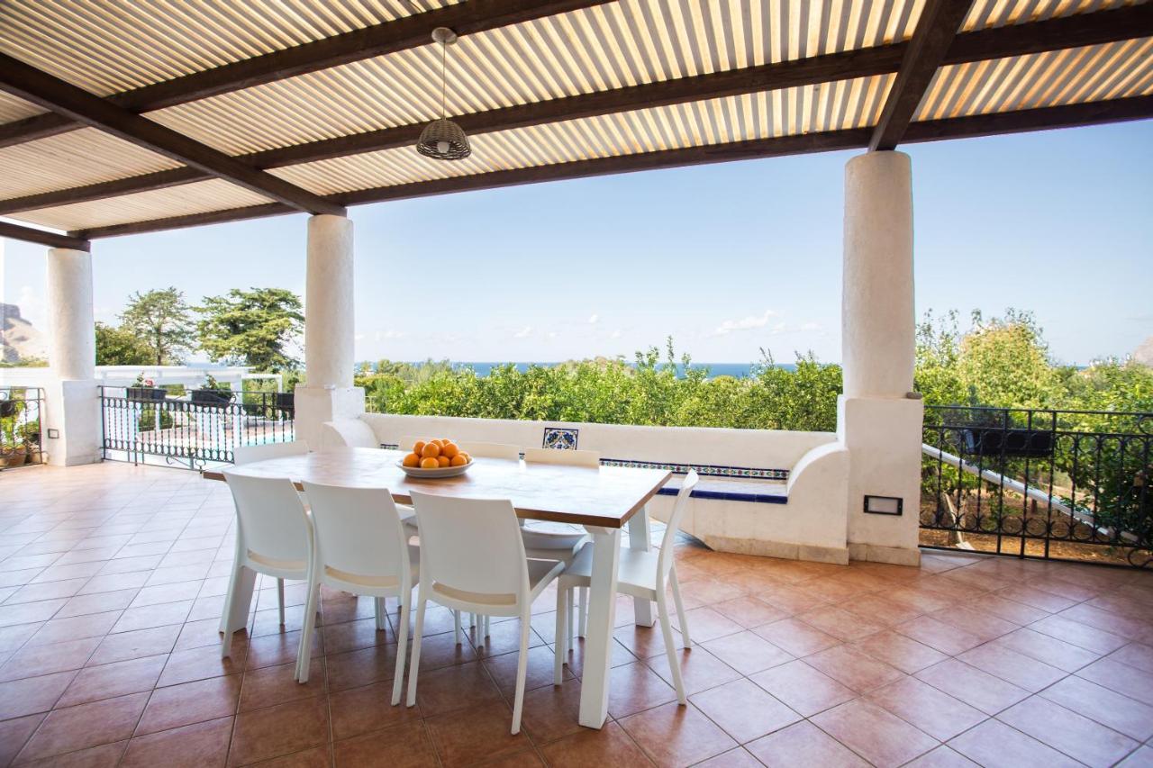 Villa Maria Una Finestra Sul Mare Valderice Exterior foto